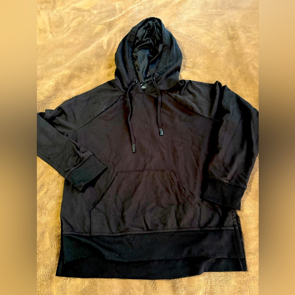 Athletic Black Hoodie Pullover Girls L (12-14)